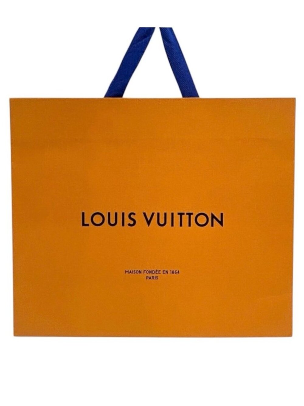 AUTHENTIC LOUIS VUITTON Gift bag Luxury Designer Presentation Orange Blue